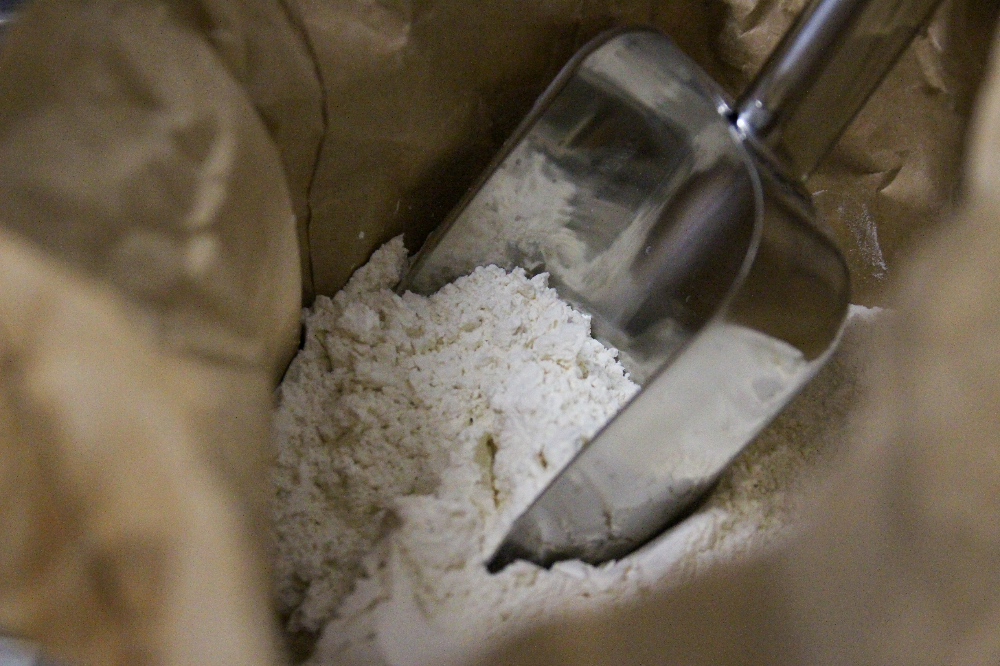 精製された小麦粉